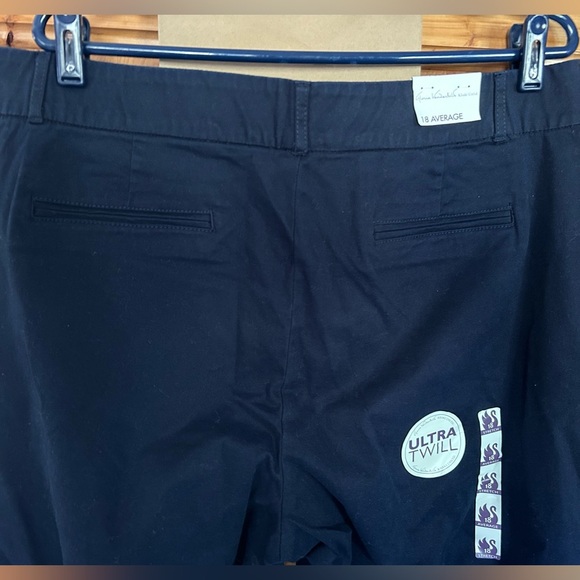 Gloria Vanderbilt Charlene Khaki Pants - Navy Blue - Size 18 Regular NWT - Picture 5 of 12